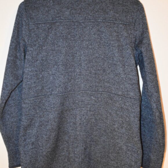 Eddie‎ Bauer Polyester Marbled Blue Sweater Jacket zip up S - Picture 4 of 4